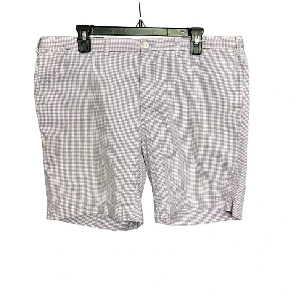 Y2K Polo Ralph Lauren Gingham Check Plaid‎ Shorts Slim GI Fit Size 38 Preppy